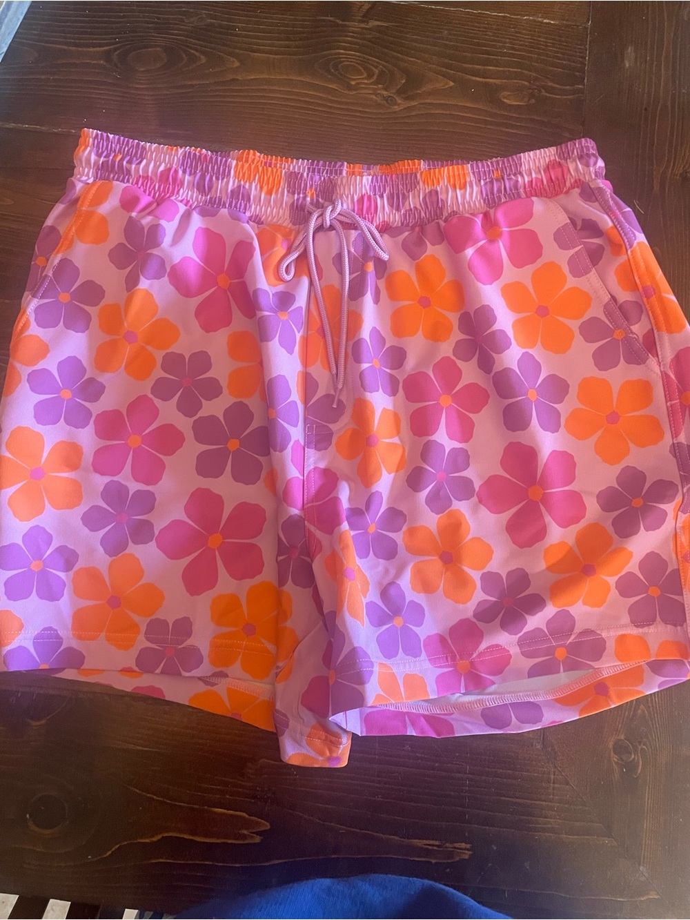 Show me your Mumu Print Pink & Orange men's Drawstring Shorts